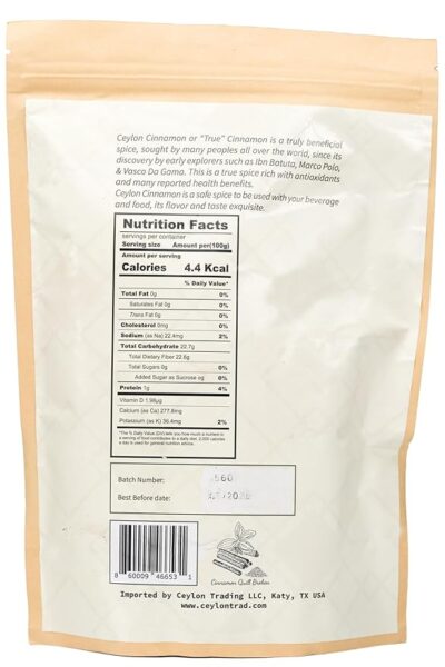 Ceylon Cinnamon Sticks (Quills) 8 oz - Image 2